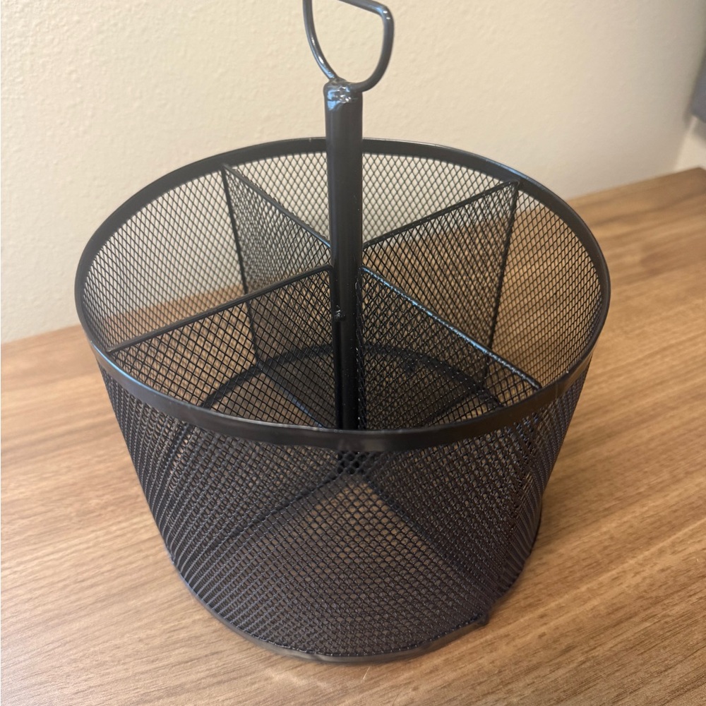 Black Mesh Desk Organizer Caddy - Picture 2 of 2